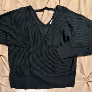 Elegant Black V-Neck Blouse for Women